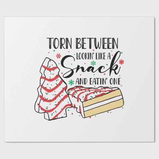 Wie eine Snackbar Geschenkpapier (Flach)