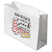 Wie eine Snackbar Große Geschenktüte (Rückseite Schrägansicht)