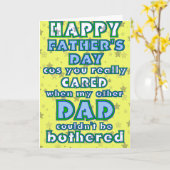 Wie eine Vater-Vatertagskarte Karte (Gelbe Blume)