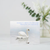 Wie eine weiße Wolke Postkarte (Stehend Vorderseite)