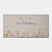 Wie eine Wildblume | Wildblume mit Butterfly Schreibtischunterlage (Vorderseite)