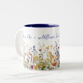 Wie eine Wildblume Zweifarbige Tasse (Vorderseite Links)