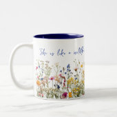 Wie eine Wildblume Zweifarbige Tasse (Links)