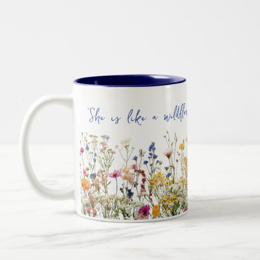 Wie eine Wildblume Zweifarbige Tasse (Links)