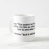 Wie eine Zwiebel Kaffeetasse (Vorderseite Links)