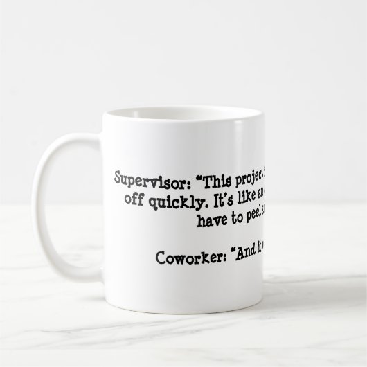 Wie eine Zwiebel Kaffeetasse (Links)