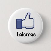 Wie Einhörner Button (Vorderseite)