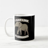 Wie Elefanten Zoo Circus Elephant Conserva Kaffeetasse (Links)