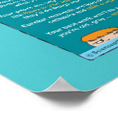 Wie Eltern zu sein ist wie Wissenschaftler-blau Poster (Ecke)