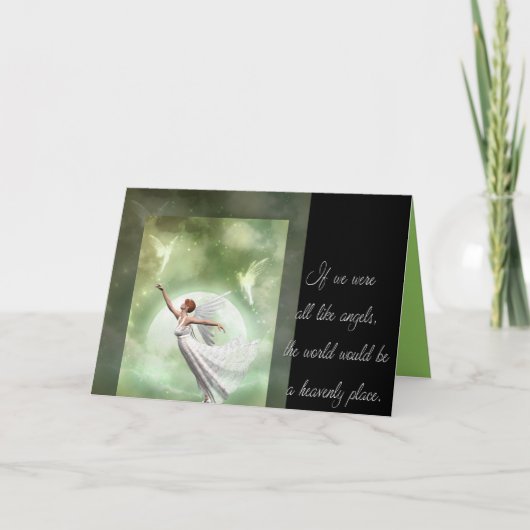 Wie Engel Dankeskarte (Vorderseite)