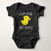 Wie Enten Funny Duck Lover Baby Strampler (Vorderseite)