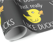 Wie Enten Funny Duck Lover Geschenkpapier (Rolleneckpunkt)