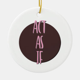 Wie Erholung Slogan Ornament