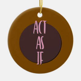 Wie Erholung Slogan Ornament