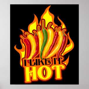 Wie es heiß $24,95 Art Poster