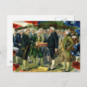 Wie es im Anfang ... 4. Juli Postkarte (Vorne/Hinten)