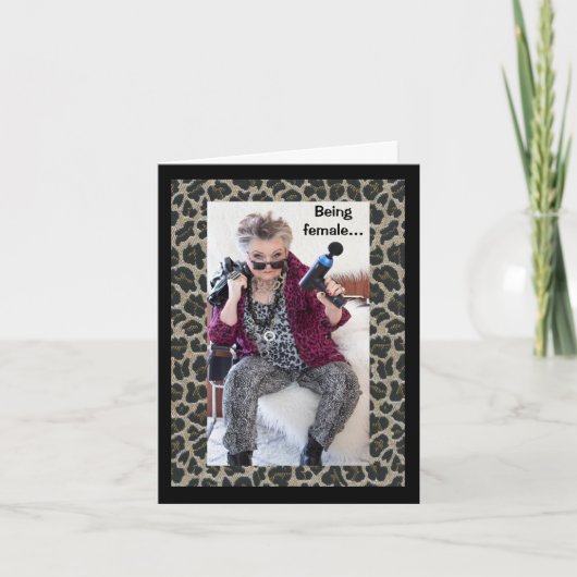 Wie es ist, ein Weibchen zu sein... Karte (Vorderseite)