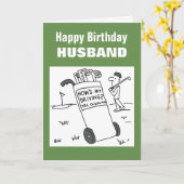 Wie fahre ich? Funny Golf Card Karte (Gelbe Blume)