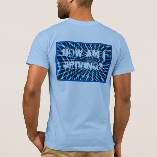 Wie fahre ich? T-Shirt (Rückseite)