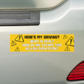 Wie fahre ich? Was ist real? Funny Meme Autoaufkleber (Auf Auto)