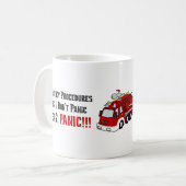 Wie Feuerwehrmänner auf Ihren Notfall reagieren Kaffeetasse (Vorderseite Links)