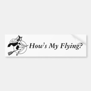 Wie fliege ich? autoaufkleber