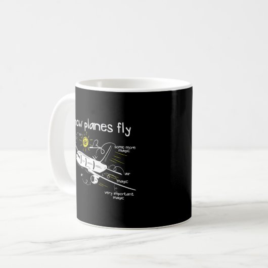 Wie Flugzeug das Pilotprojekt "Luftfahrt-Engineeri Kaffeetasse (Vorderseite Links)