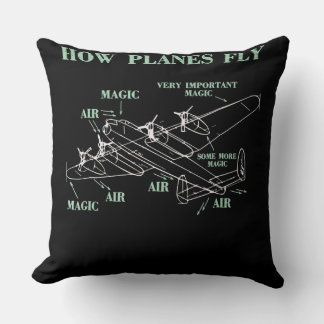 Wie Flugzeug ein Pilotgeschenk für den Flugzeuging Kissen
