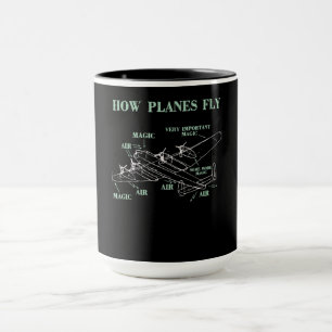 Wie Flugzeug ein Pilotgeschenk für den Flugzeuging Tasse