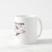 Wie Flugzeug fliegen Kaffeetasse (VorderseiteRechts)