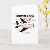 Wie Flugzeug fliegen Karte (Gelbe Blume)