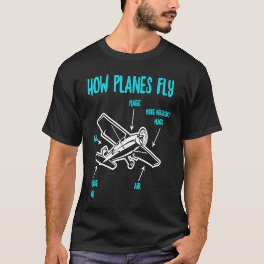 Wie Flugzeuge das RC-Flugzeug-Pilotprogramm fliege T-Shirt (Vorderseite)