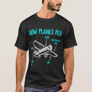 Wie Flugzeuge das RC-Flugzeug-Pilotprogramm fliege T-Shirt