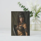 Wie Frau die Amazonas-Vibe kanalisiert Postkarte (Stehend Vorderseite)