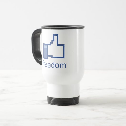 Wie Freiheits-Tasse Reisebecher (Vorderseite Links)