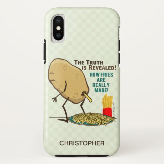 Wie Fries tatsächlich gemacht werden Name hinzufüg Case-Mate iPhone Hülle (Rückseite)