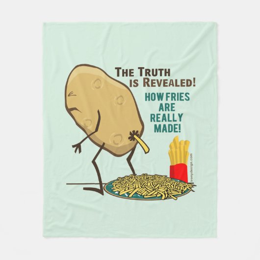 Wie Fries wirklich gemacht werden Fleecedecke (Vorderseite)