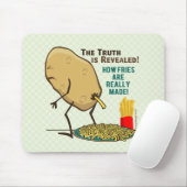 Wie Fries wirklich gemacht werden Mousepad (Mit Mouse)