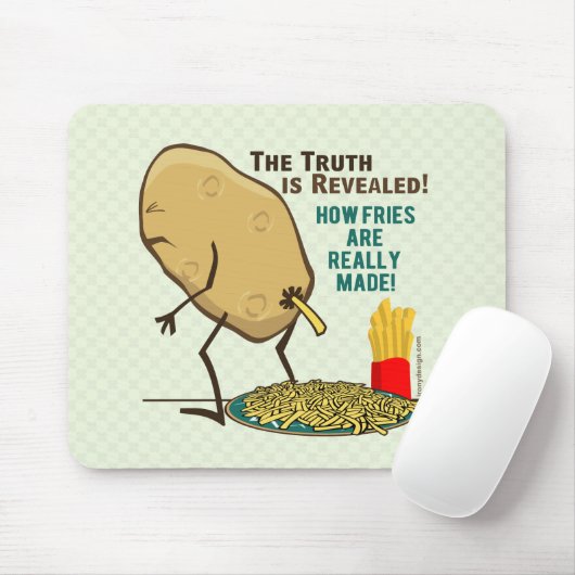 Wie Fries wirklich gemacht werden Mousepad (Mit Mouse)