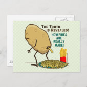 Wie Fries wirklich gemacht werden Postkarte (Vorne/Hinten)