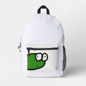 wie Frosch aussehen Bedruckter Rucksack (Vorderseite)