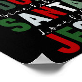 Wie Frosty Shine Rudolph geben der Santa Liebe Jes Poster (Ecke)