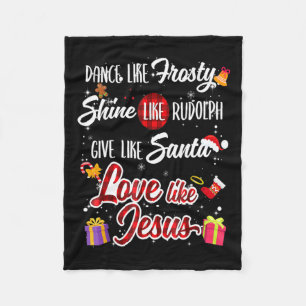 Wie Frosty Shine Rudolph geben Santa Liebe wie Jes Fleecedecke