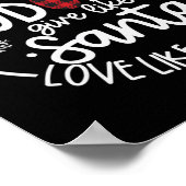 Wie Frosty Shine wie Rudolph Liebe wie Jesus Xma Poster (Ecke)