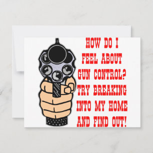 Wie fühle ich mich über die Kontrolle von Waffen?