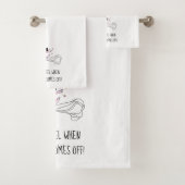 "Wie fühle ich mich, wenn die Bra aus ist!" DIVA B Badhandtuch Set (Insitu)