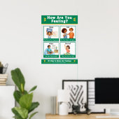 Wie fühlen Sie sich Classroom Anchor Chart Poster (Heimbüro)