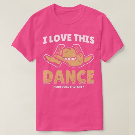 Wie funktioniert dieses Dance Start Line Tänzer Co T-Shirt (Design vorne)