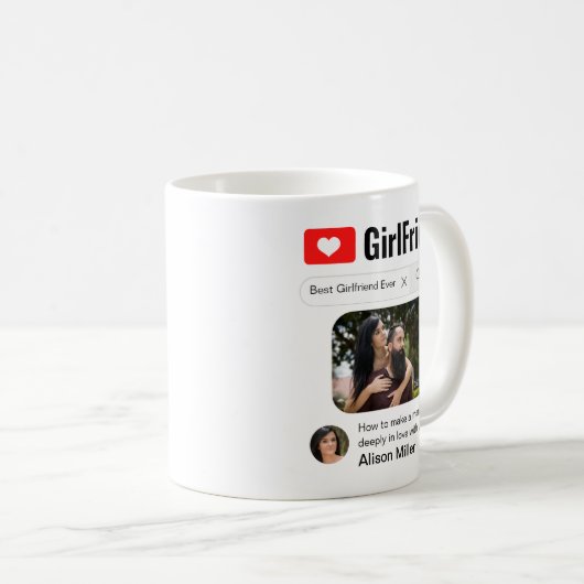 Wie Funny Best Girlfriend Kaffeetasse (VorderseiteRechts)