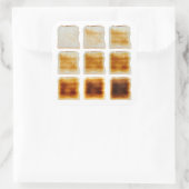 Wie gefällt dir dein Toast-Platz-Aufkleber? Quadratischer Aufkleber (Tasche)